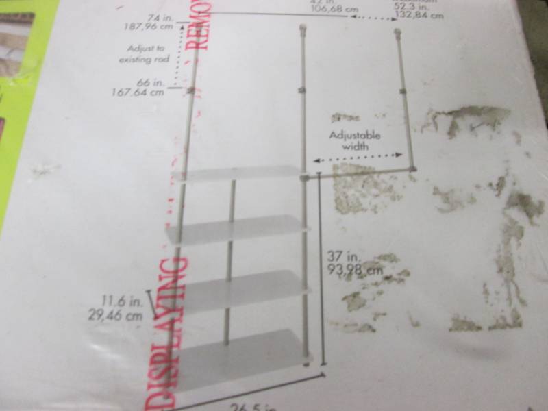 lot 214 image: ClosetMaid 4 ft. - 8 ft. Laminate C...