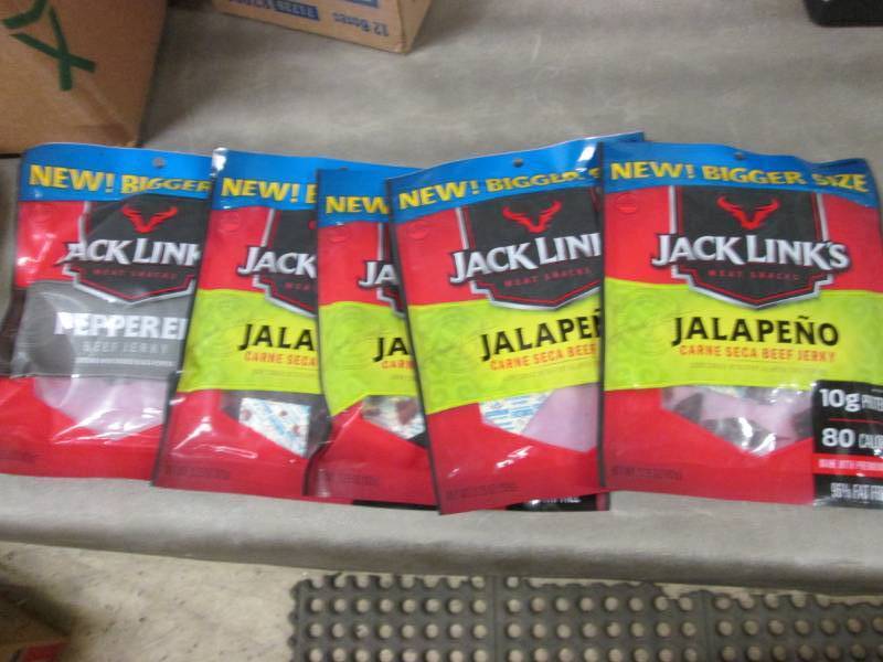 lot 241 image: 4 Jack Links Jalapeno , 1 Peppered ...