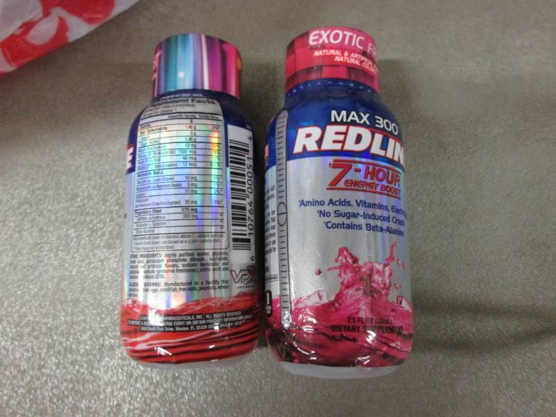 lot 242 image: 16 Max 300 Redline 7 Hour Energy Bo...