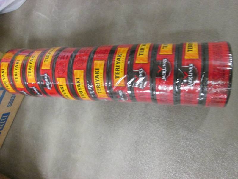 lot 243 image: 12 Jack Links Teriyaki Jerky Chew...