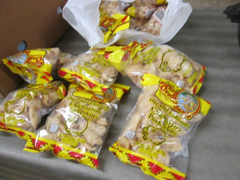 lot 277 image: 12 Bags Turkey Creek Chicharron Por...