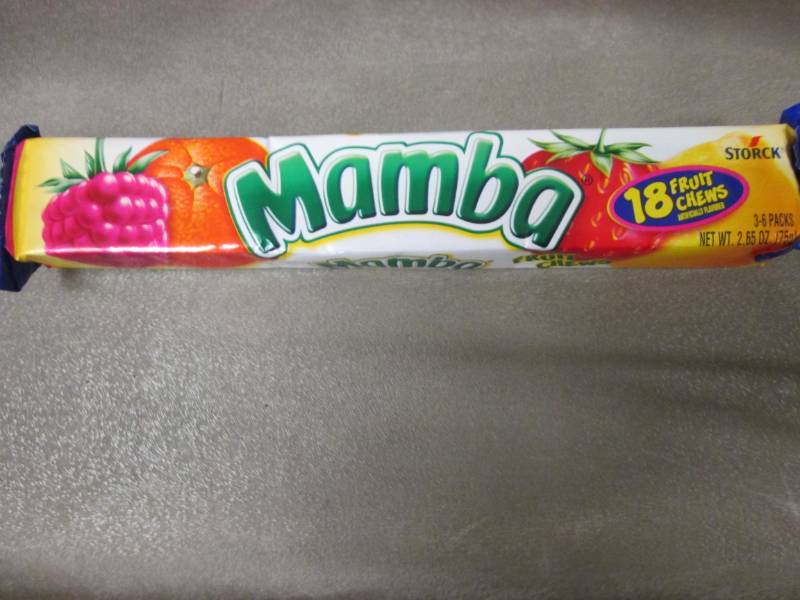 lot 287 image: 12 Packs Mamba Fruit Chews 2.65 ea...