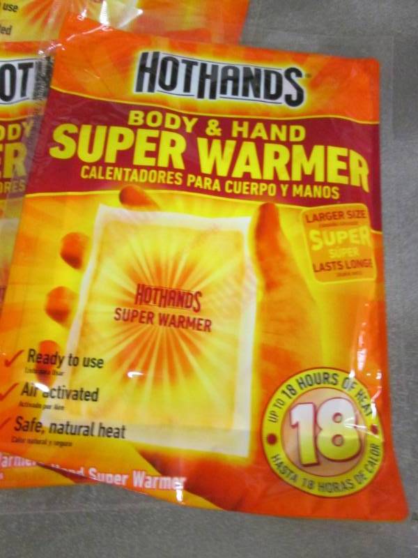 lot 296 image: 13 HotHands Body & Hands Warmers...