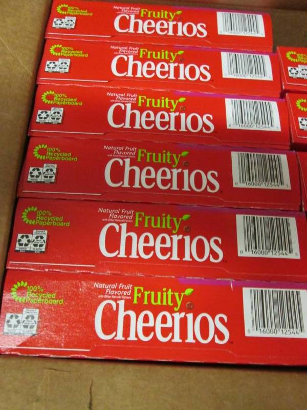 lot 323 image: 6 Boxes Fruity Cheerios 10.6 oz siz...