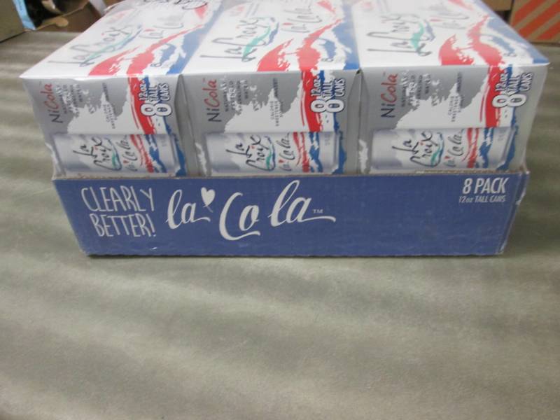 lot 335 image: 24 - 12 oz Tall Cans LaCroix Sparkl...