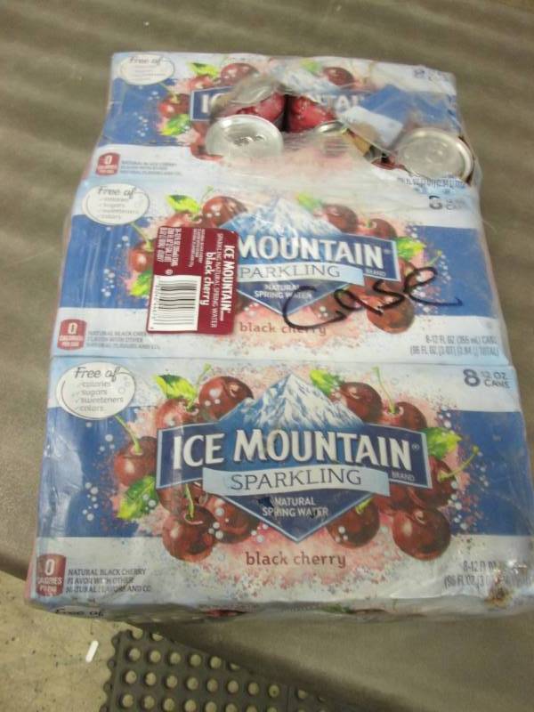 lot 364 image: 24- 12 oz Cans Ice Mountain Sparkli...