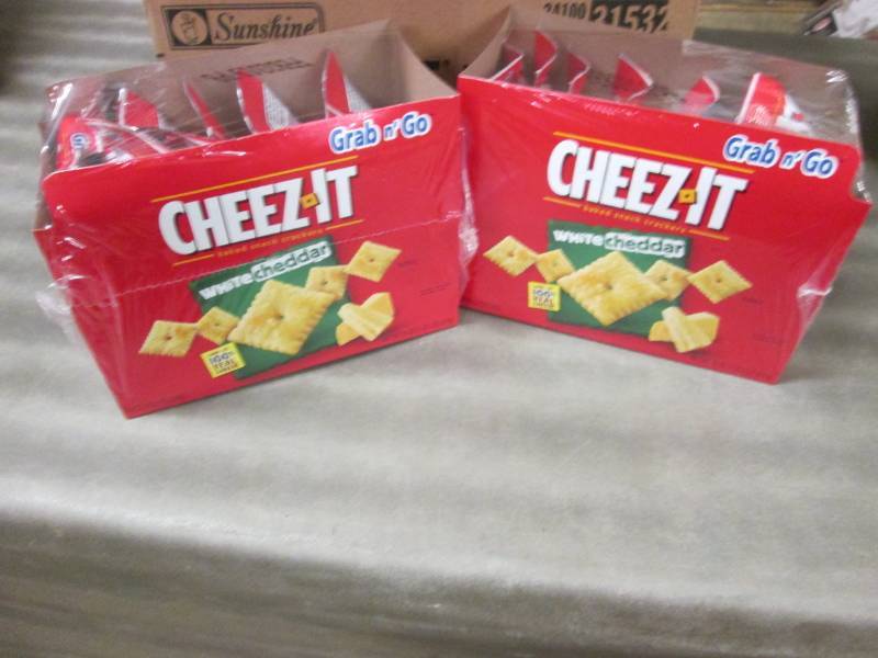 lot 379 image: 2 Boxes of 6 - 3 oz Pouches Cheez-I...