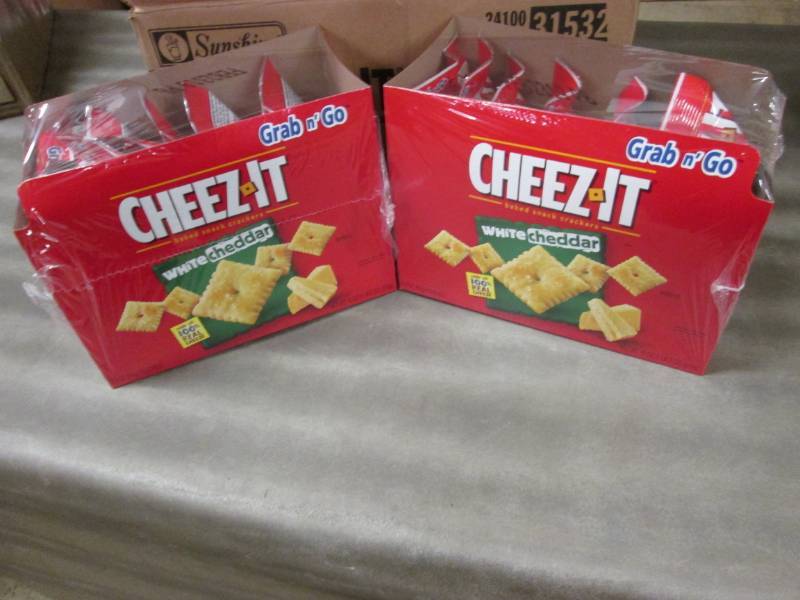 lot 380 image: 2 Boxes of 6 - 3 oz Pouches Cheez-I...