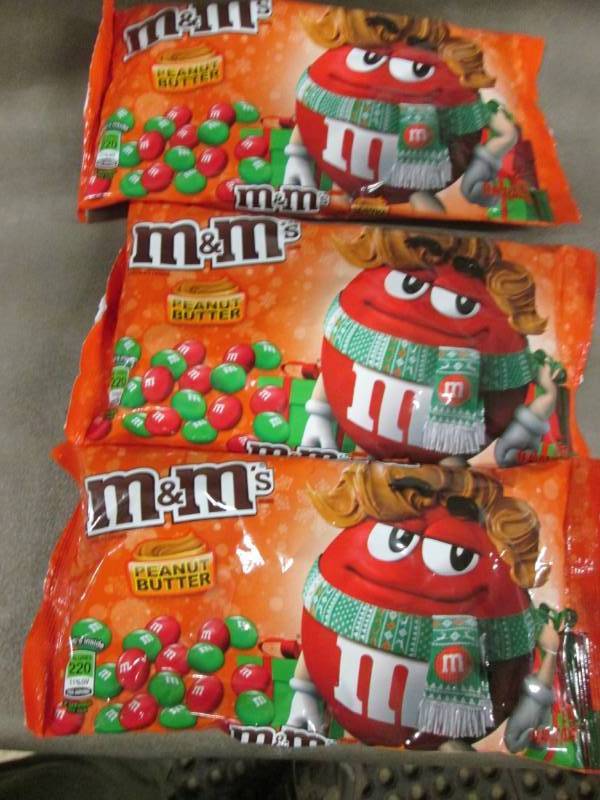lot 394 image: 3 Bags Peanut Butter M&Ms 11.40 oz...