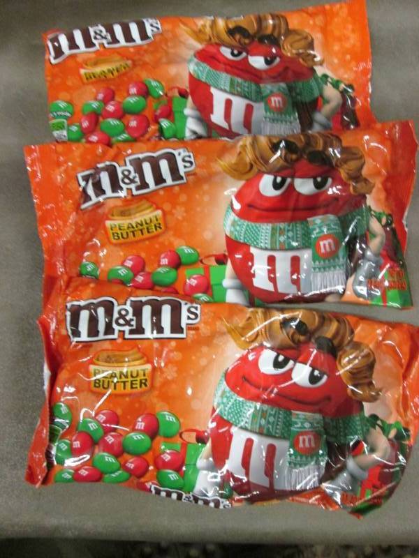 lot 397 image: 3 Bags Peanut Butter M&Ms 11.40 oz...