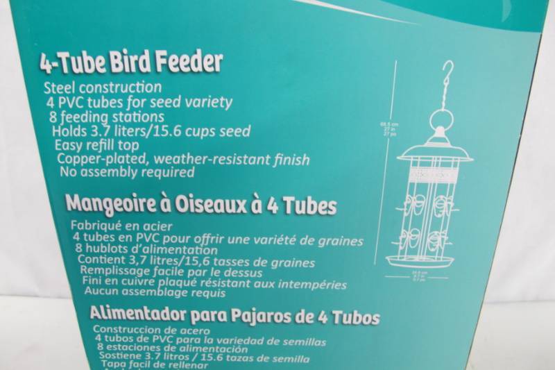 lot 106 image: Stylecraft 4-Tube Bird Feeder
