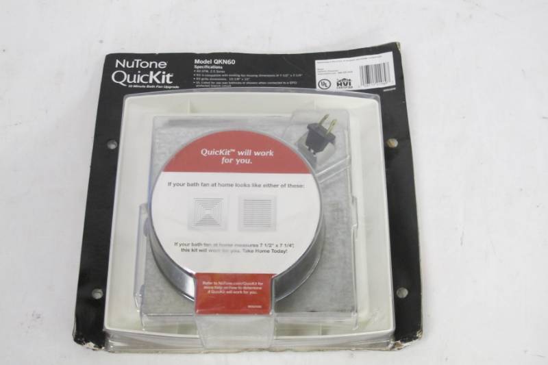 lot 82 image: NuTone QuicKit QKN60 60 CFM 10 Minute Bath Fan Upgrade Kit