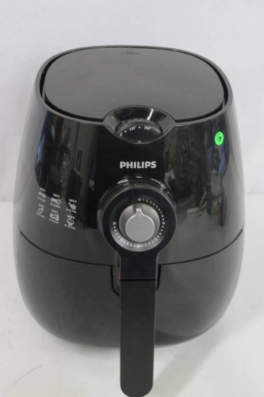 lot 25 image: Philips HD922623 Viva Airfryer 1.8lb2.75qt Black