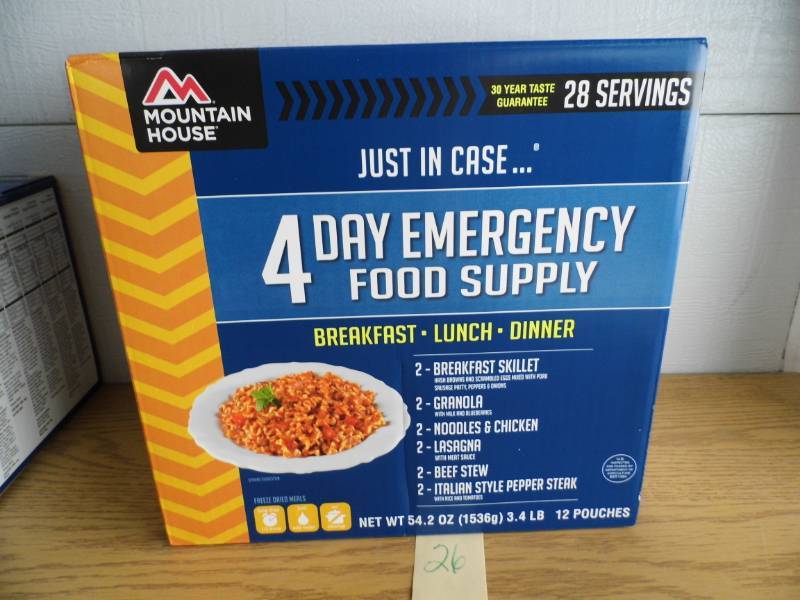 Mountain House 4 day Food Supply