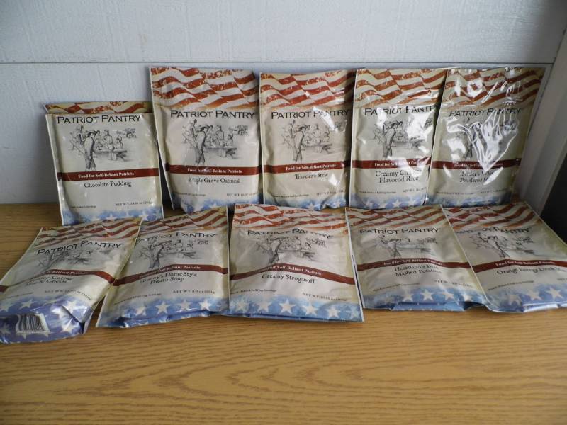 Lot of 10 Patriot Pantry Dehydrated Foods