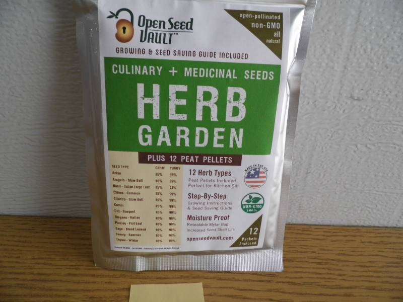 Open Seed Vault Herb Garden Seeds