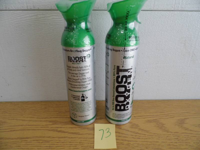 Lot of 2 Cannisters of Boost Oxygen