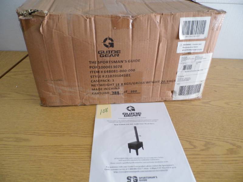 New Guide Gear Wood Stove