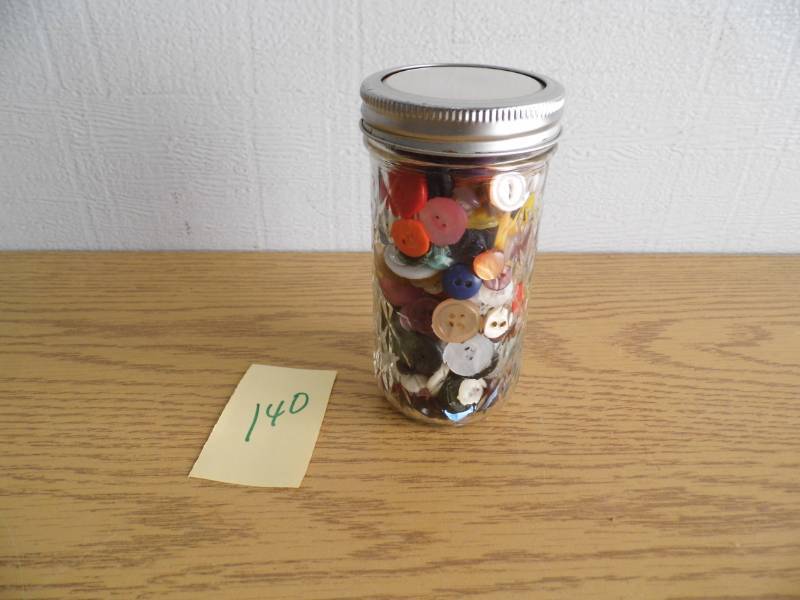 Jar of Vintage Buttons