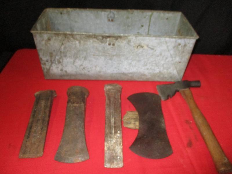 lot 31 image: Assortment of Axes and Wedges