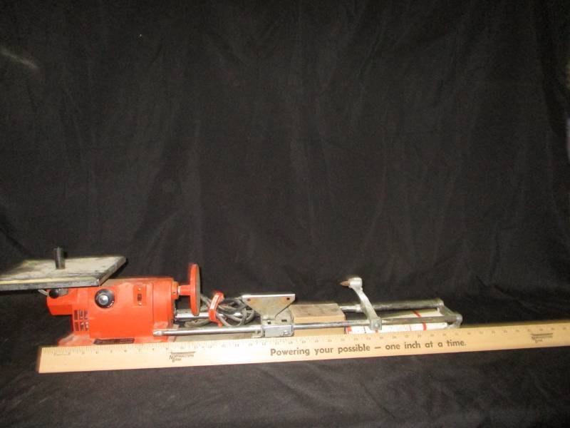 lot 50 image: Lathe by McGraw-Edison Co. Germany Mn 761000-A Berstad MFG. DIV (Needs Brushes)