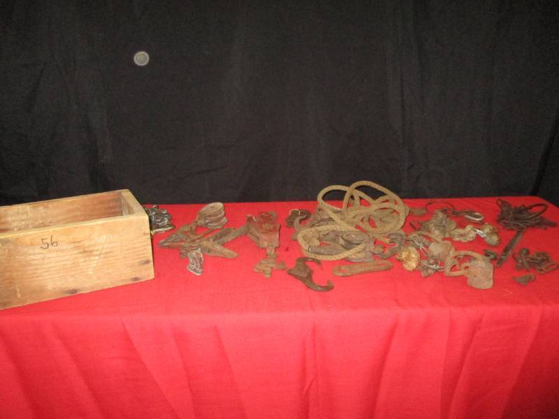 lot 56 image: Vintage Ropes and Pulleys