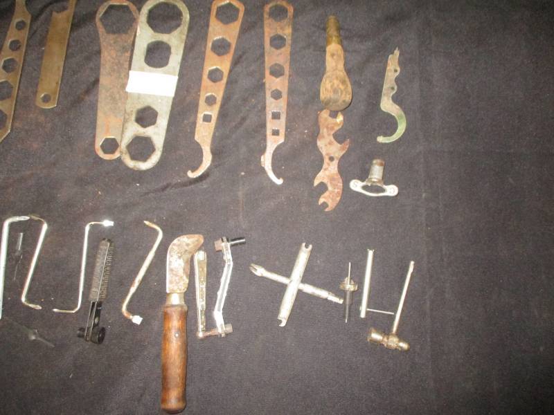 lot 83 image: Spanners, wrenches and drill bits