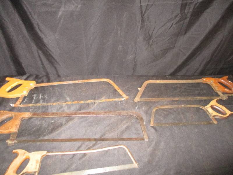lot 94 image: Meat Saw and Hand Saws