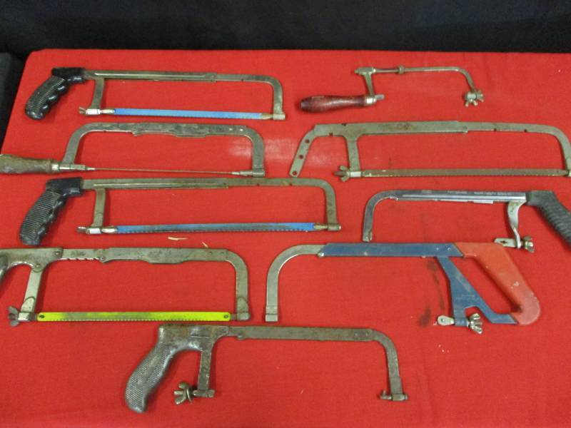 lot 95 image: Meat Saw and Hand Saws