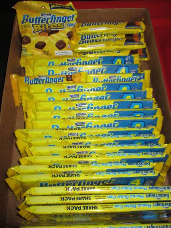 lot 143 image: 24 Butterfinger Candy Bars