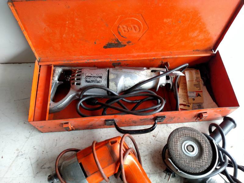 lot 316 image: Reciprocating Saw, Drill, & Grinder...