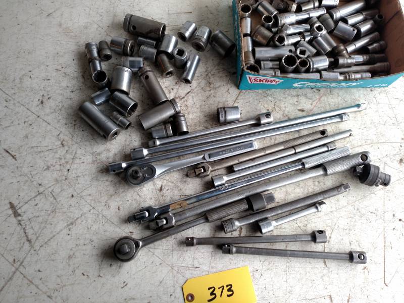 lot 373 image: 12 Ratchet, Sockets, & Misc...