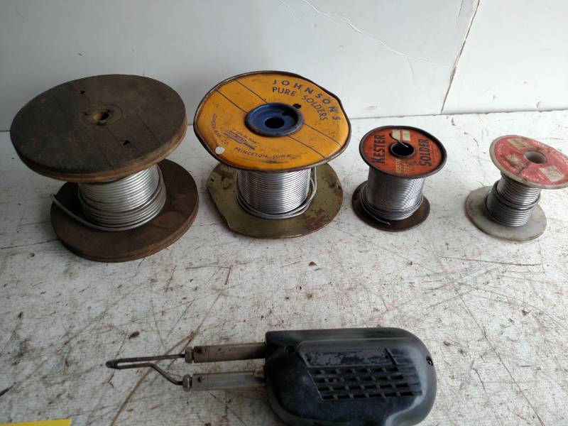 lot 383 image: Soldering Gun & Asstd Solder...