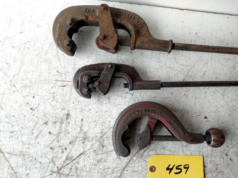lot 459 image: (3) Asstd Pipe Cutters...