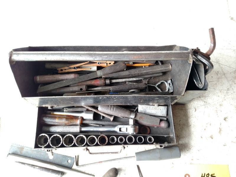 lot 485 image: Tool Box with Tools...