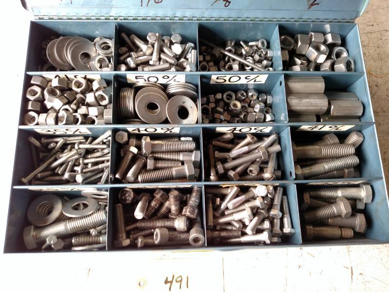 lot 491 image: Parts Cabinet with Hardware...
