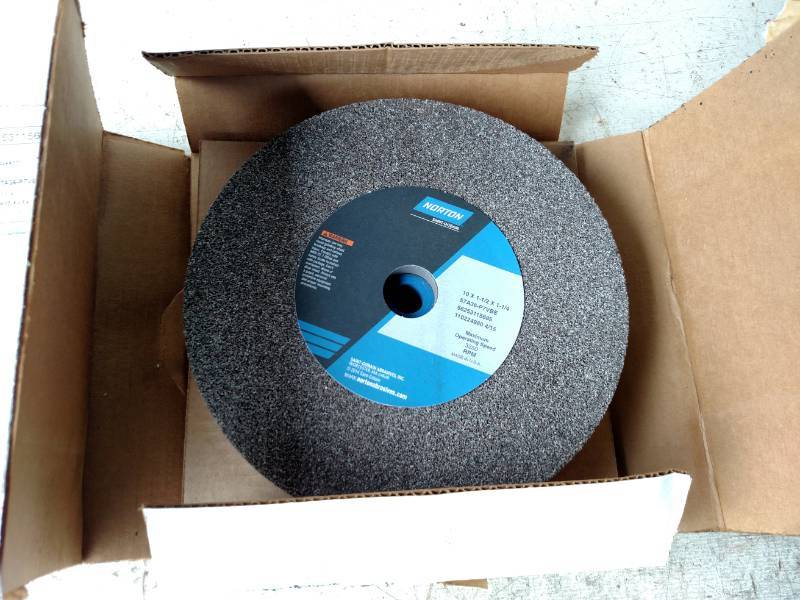 lot 504 image: (2) Norton Grinding Wheels, 10x1 1...