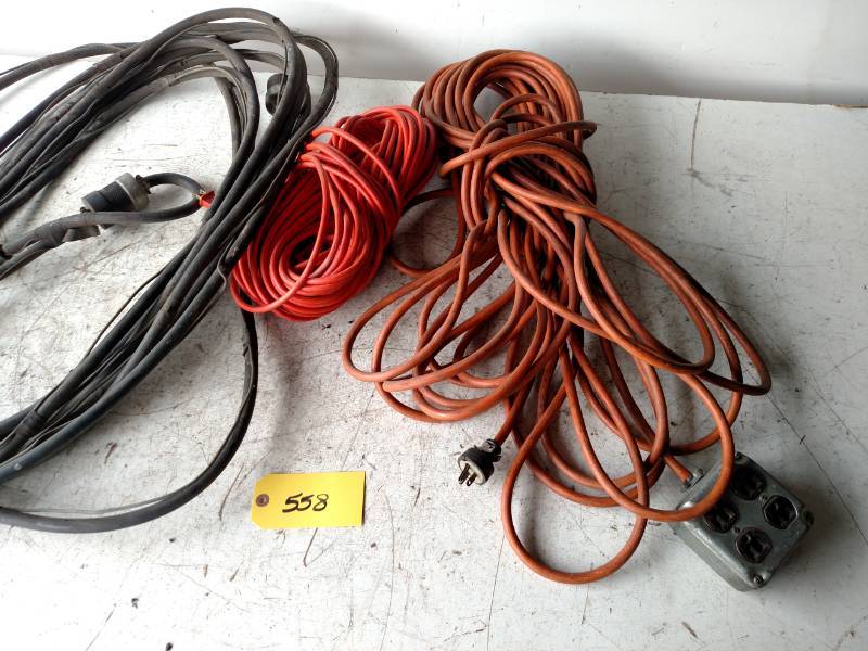 lot 558 image: (3) Extension Cords...