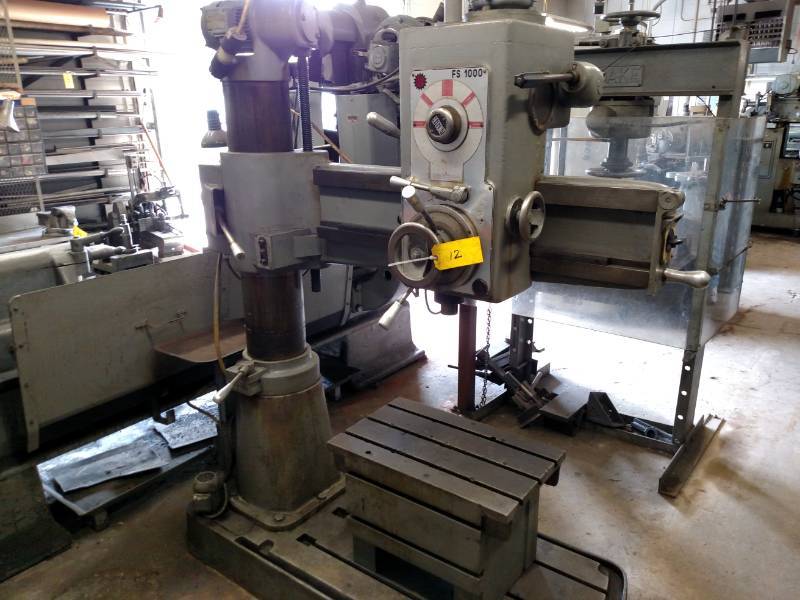 lot 12 image: Bergonzi Model FS1000 Radial Drill ...