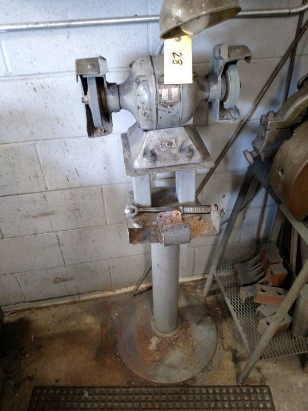 lot 28 image: 6 Pedestal Grinder with Wheel Dres...
