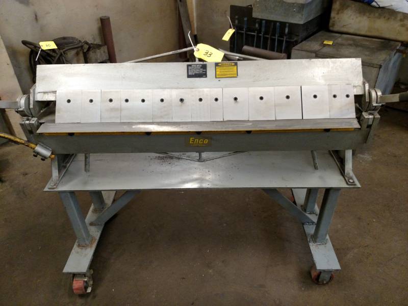 lot 33 image: Enco Box & Pan Brake, 48 x 16 Gaug...