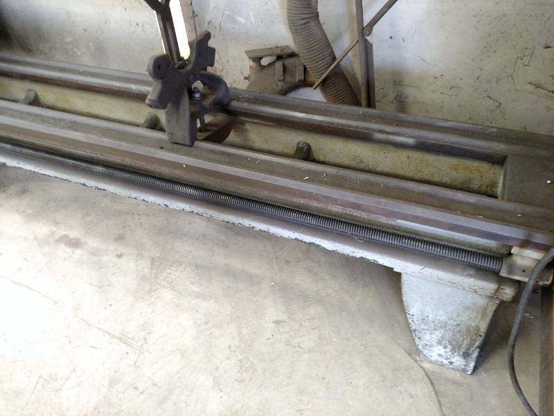 lot 56 image: Custom Lathe Set Up For Wire Feed W...