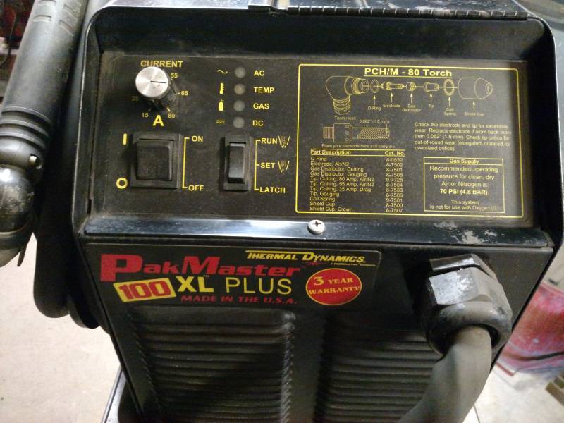 lot 45 image: Thermal Dynamics Pak Master 100 XL ...