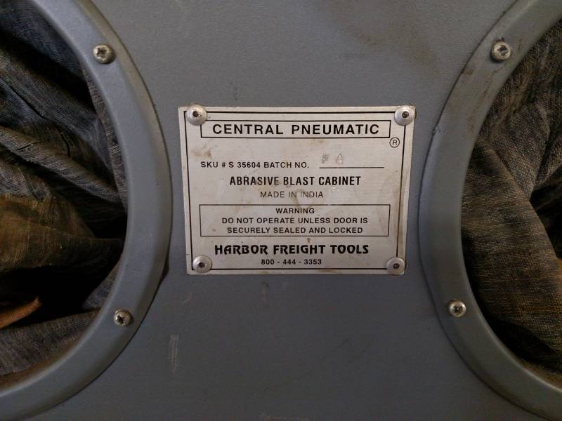 lot 80 image: Sand Blast Cabinet, Was Used as Tit...