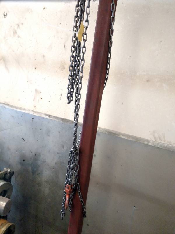 lot 100 image: Tiger 12 Ton Chain Hoist with Trol...