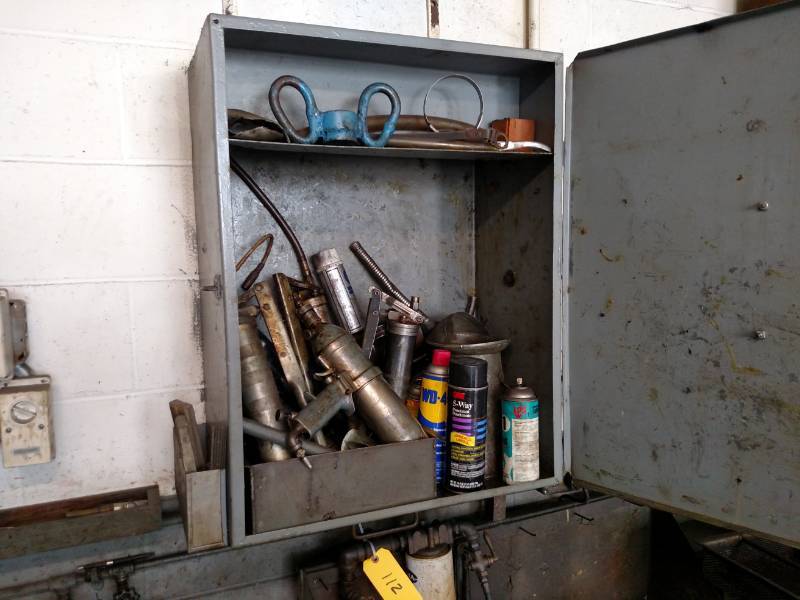 lot 111 image: Wall Cabinet with Contents, 23x12x3...