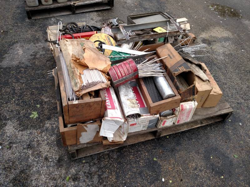 lot 595 image: Pallet of Welding Rods & Welding Su...