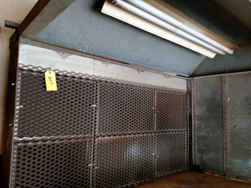 lot 607 image: Grinding Bench, 66x35, Lighted Hood...