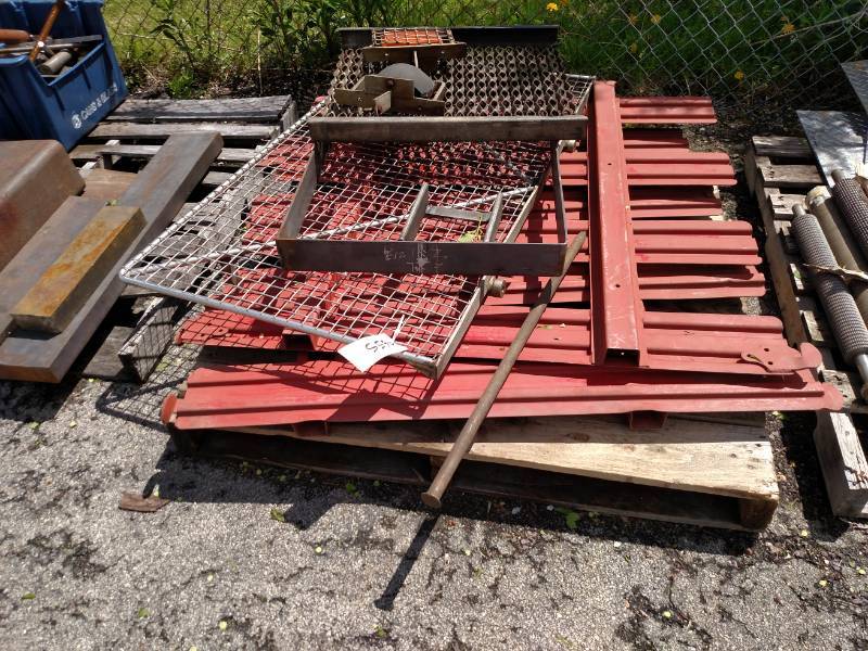 lot 655 image: Pallet with Truck Racks & Misc...