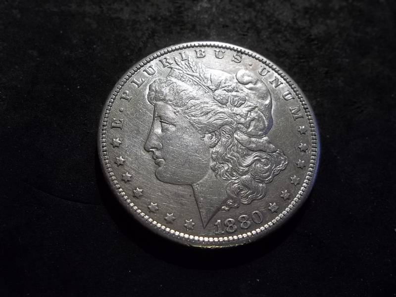 lot 6 image: 1880 S Morgan Silver Dollar